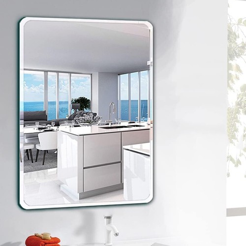 Frameless bathroom mirror - frameless,
