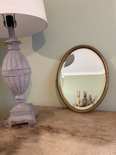 Gilt decorative oval - , wall