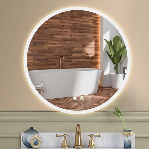Round led bathroom wall - led,