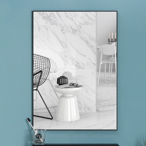 Bathroom mirror metal frame - bathroom,