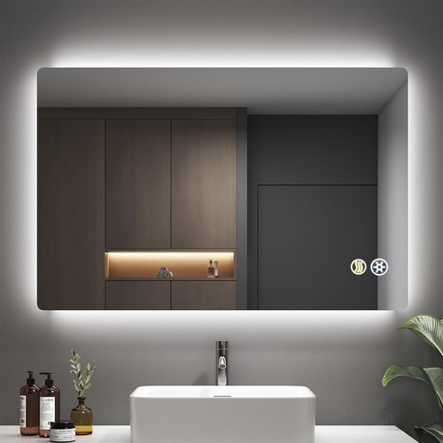 Illuminated bathroom mirror - illuminated,