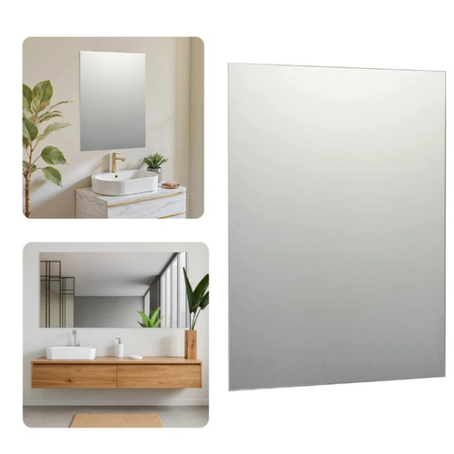 Frameless bathroom mirror - frameless,