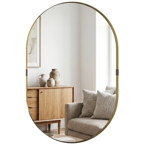 Homcom wall mirror with - wall,
