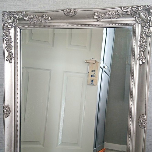 Ornate framed wall mirror - ornate,