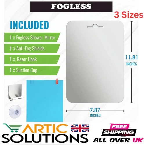 Fogless shower shaving - shower, mirror
