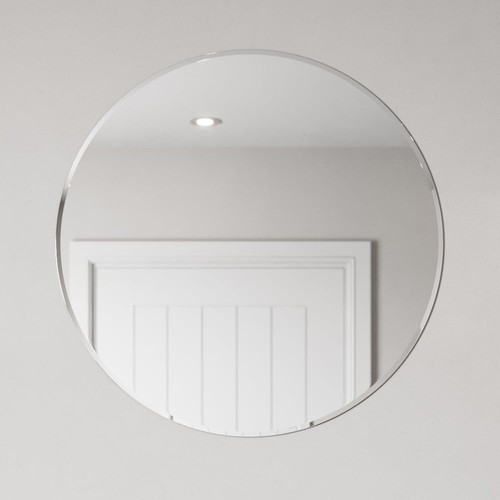 Round bevelled edge bathroom - round,