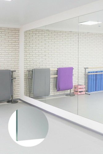Large gym mirror glass - gym, sheets