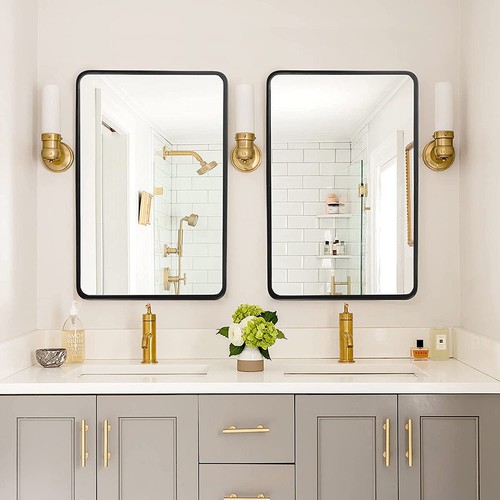 Plain bathroom mirror wall - plain,