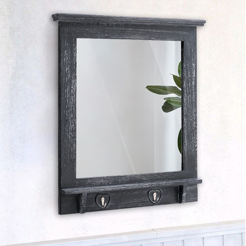 Hallway bathroom wall - wall, mirror