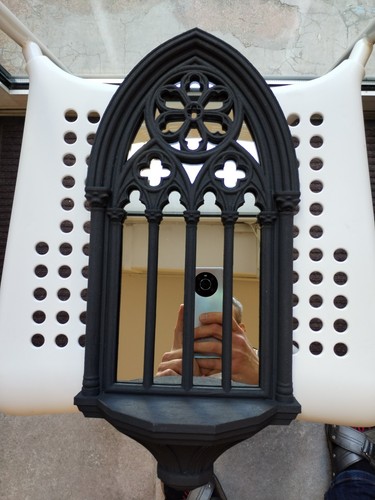 Gothic cathedral wall - cathedral, mirror