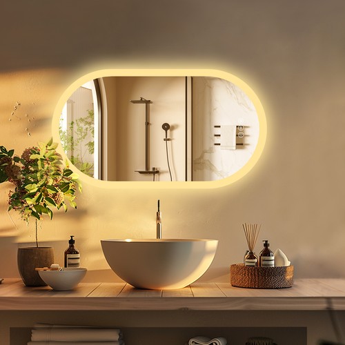Modern bathroom mirror wall - modern,