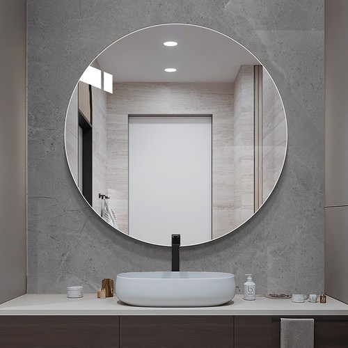 Modern round frameless - modern,