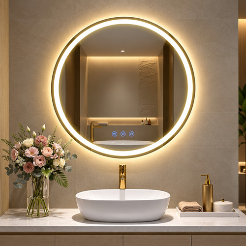 61x61cm led bathroom - 61x61cm, mirror
