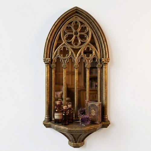 Gold gothic cathedral wall - gothic,