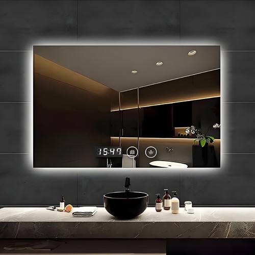 Large rectangular led bathroom - led,