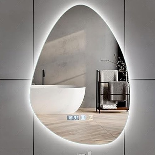 Teardrop led bathroom mirror - teardrop,