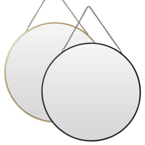30cm gold black round - or,